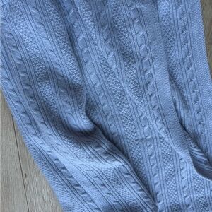NakedCashmere Soft Blue Knit baby blanket